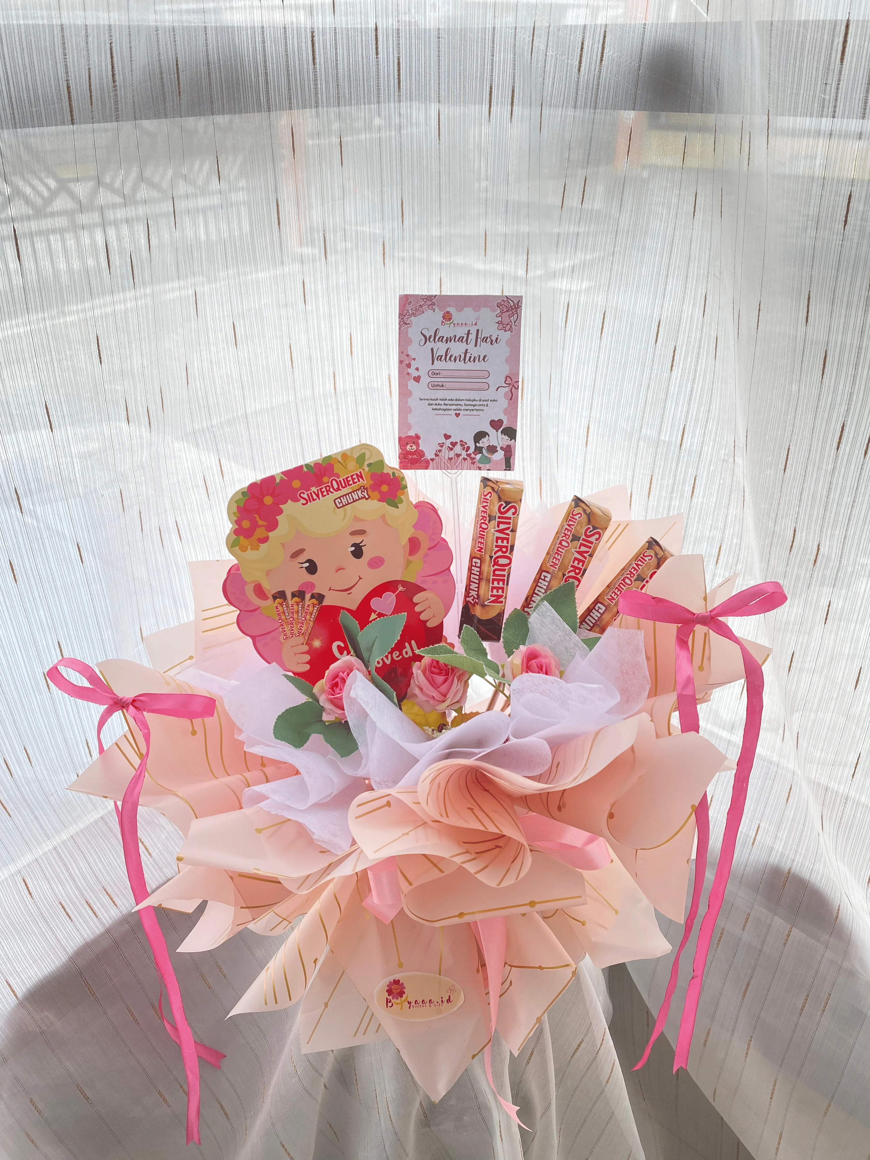 Bouquet SilverQueen Pink Love Celebration 